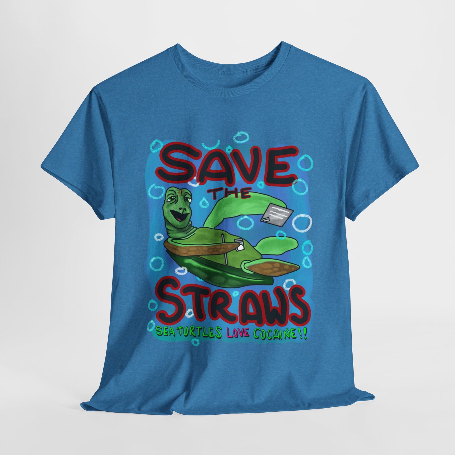 Save the straws Unisex Heavy Cotton Tee