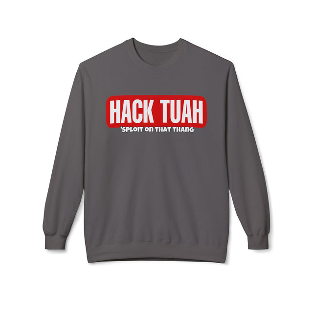 Hack tuah Unisex Midweight Softstyle Fleece Crewneck Sweatshirt