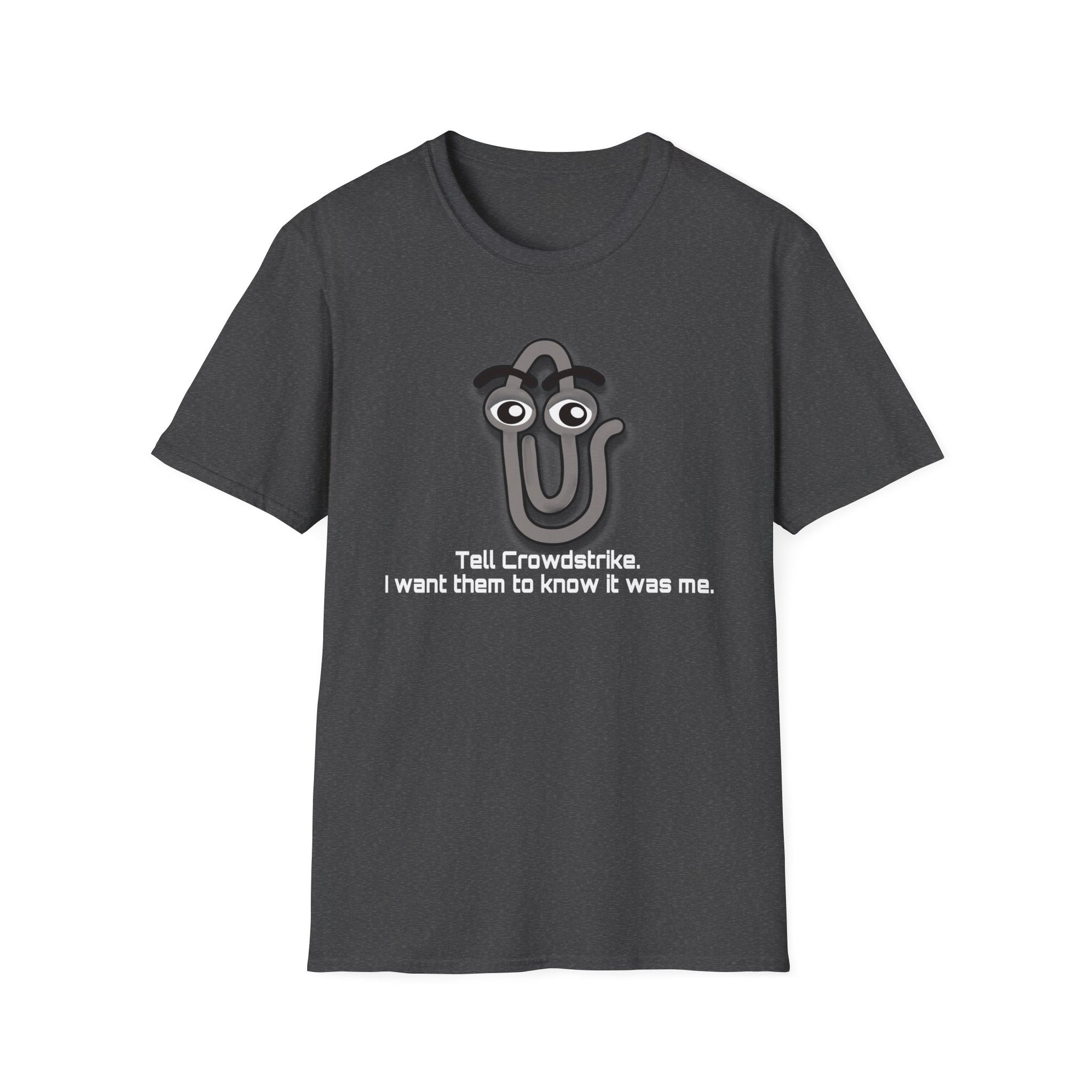 Clippy crowdstrike Unisex Softstyle T-Shirt