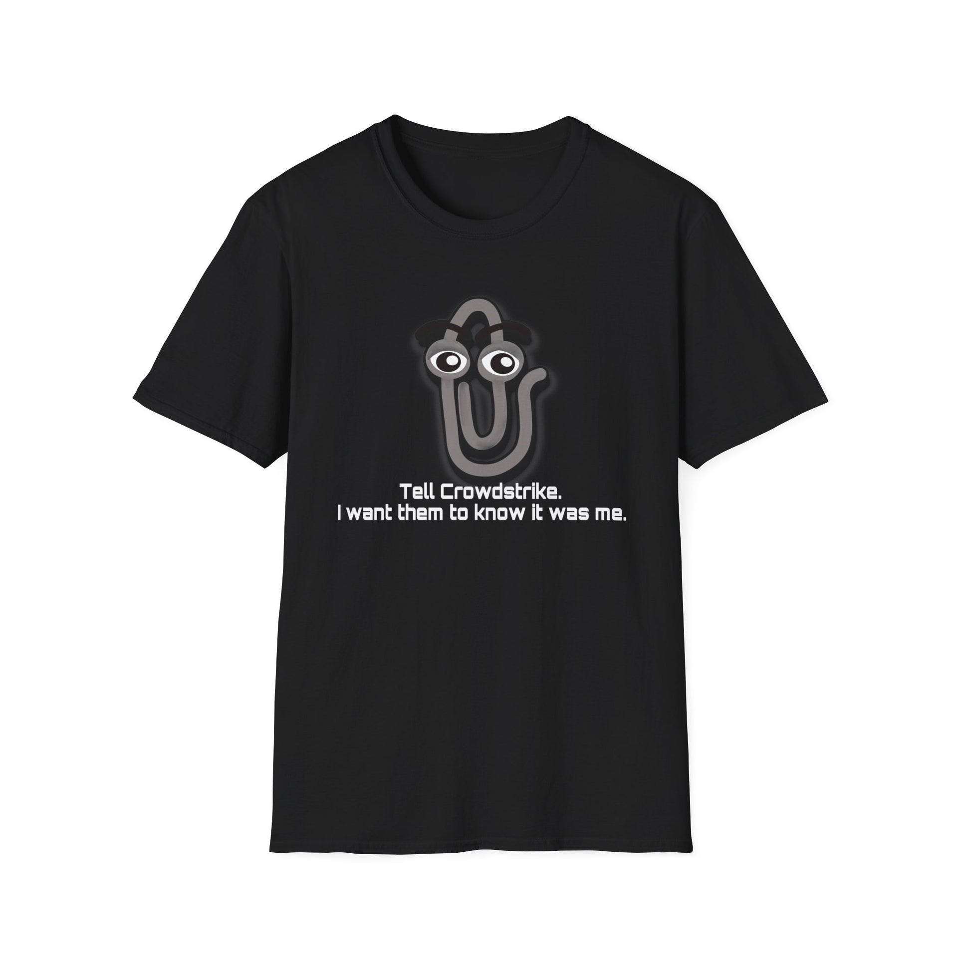 Clippy crowdstrike Unisex Softstyle T-Shirt