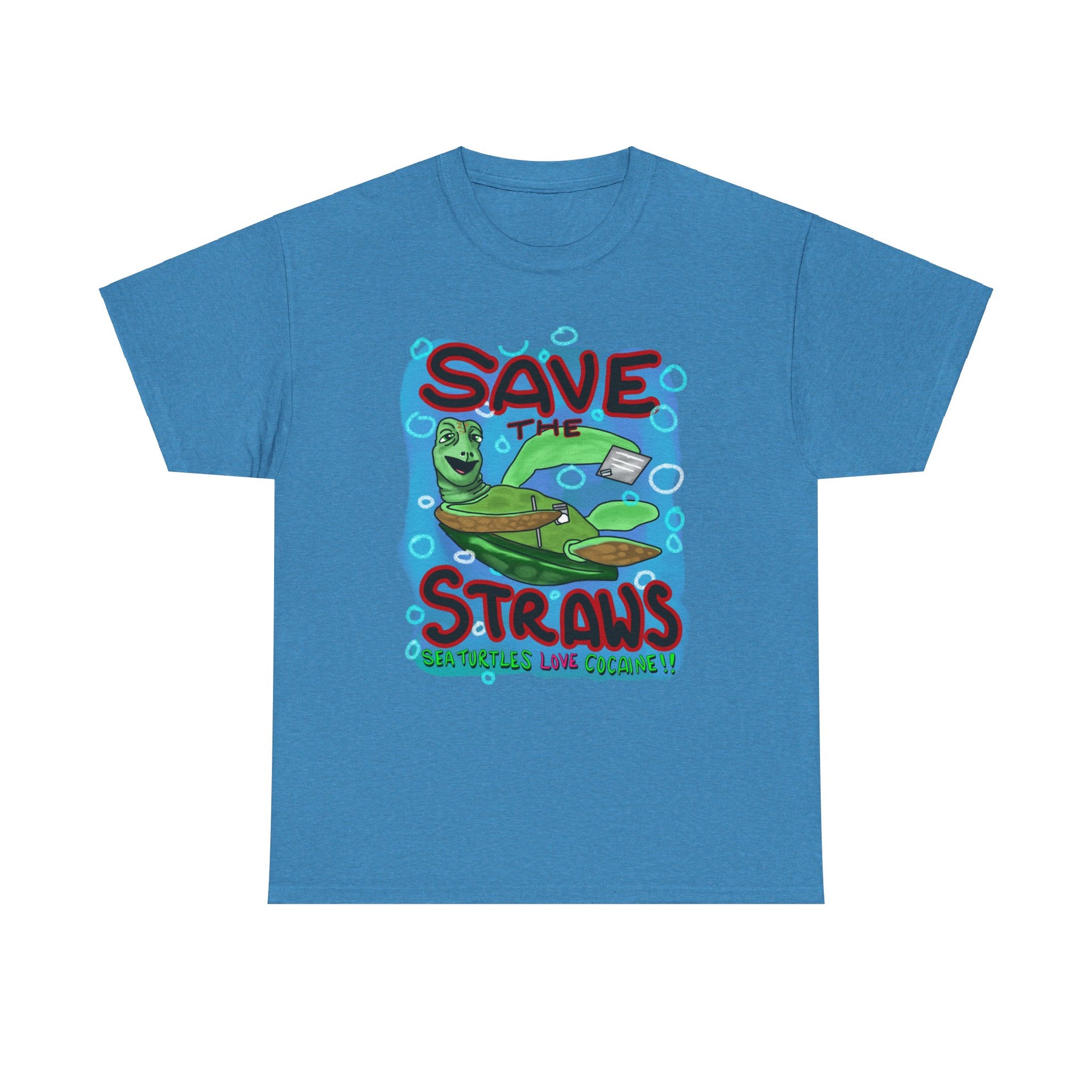 Save the straws Unisex Heavy Cotton Tee