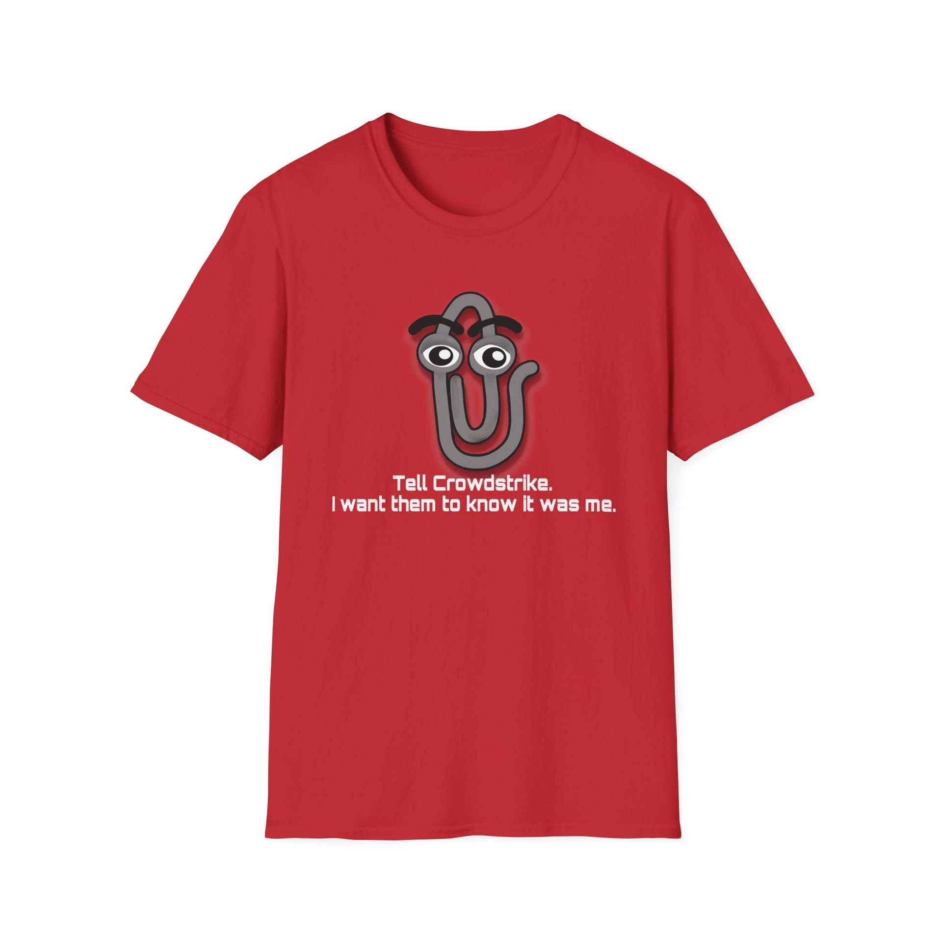 Clippy crowdstrike Unisex Softstyle T-Shirt