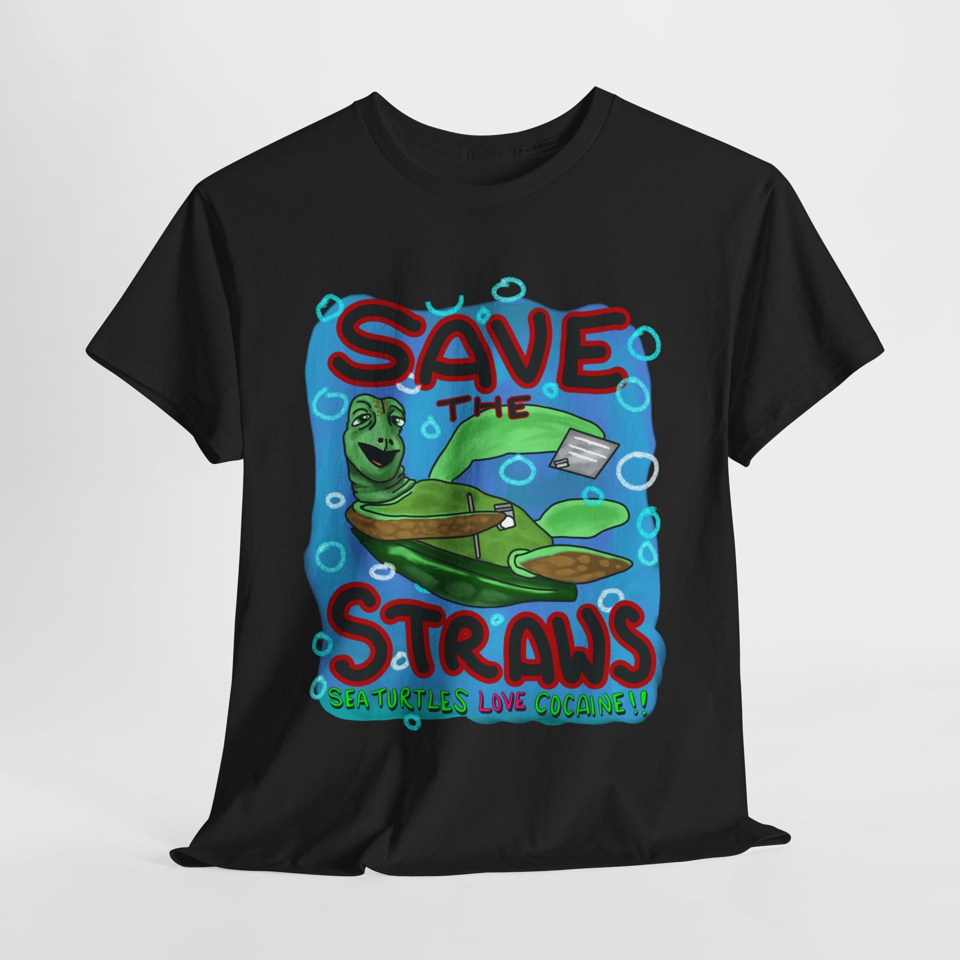 Save the straws Unisex Heavy Cotton Tee