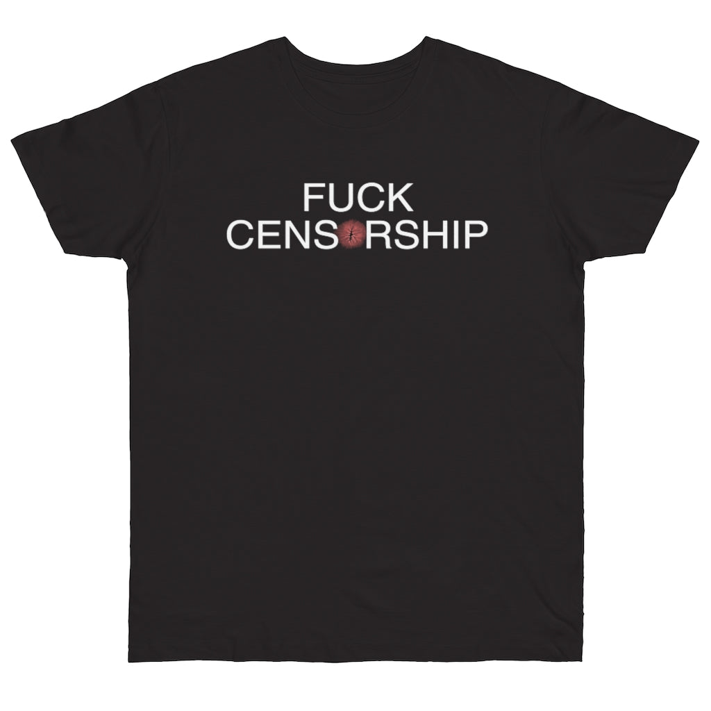 Stop Censoring Buttholes Single Jersey T-shirt